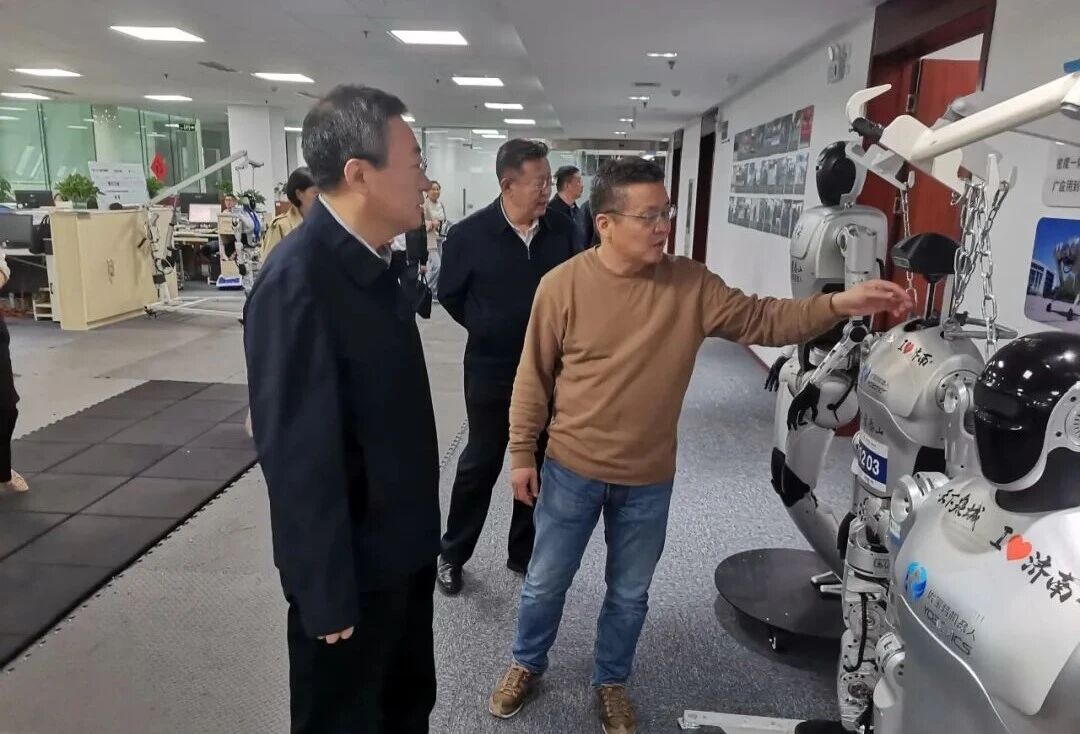 山东省工商联党组书记张鲲调研优宝特机器人